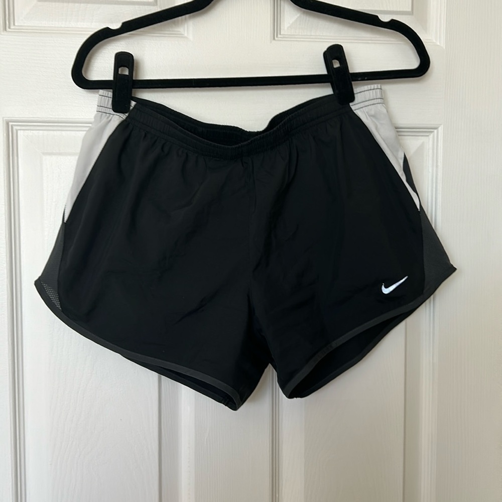 Nike Dri Fit Running Shorts - Black/Grey/White - Picture 1 of 4